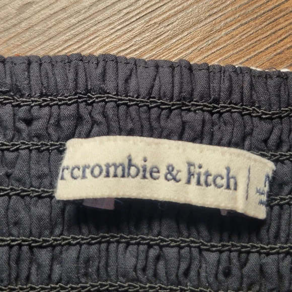 Abercrombie & Fitch Strapless Floral Cream & Brown Top With Boning Womens Size M - Picture 5 of 10